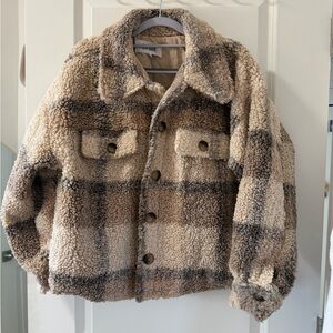 BB Dakota Sherpa Plaid Jacket
